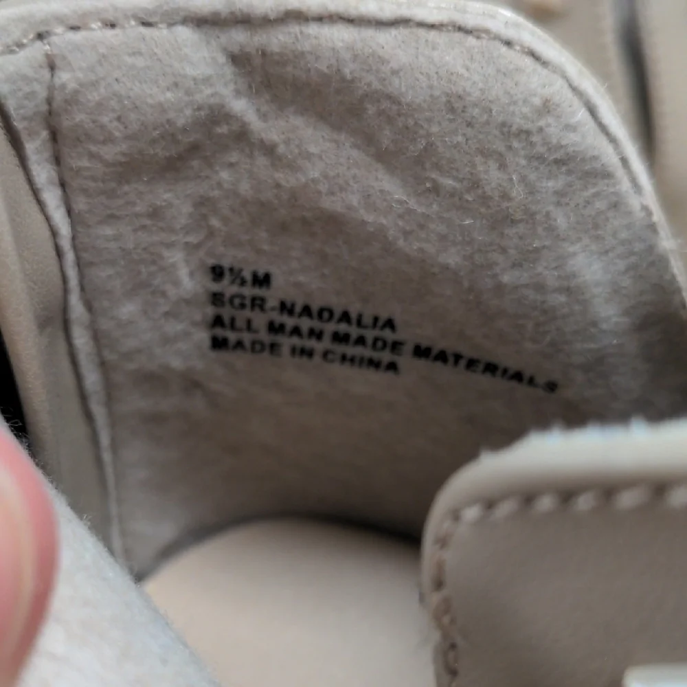 Cream Stiletto Ankle Boots with Gold Studs - Picture 2 of 5